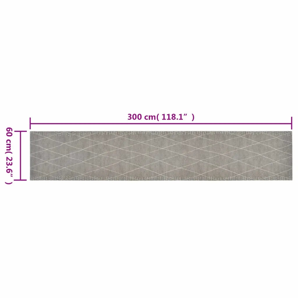 Tappeto da Cucina Lavabile-Tappetino da Cucina Rombi 60x300 cm Velluto
