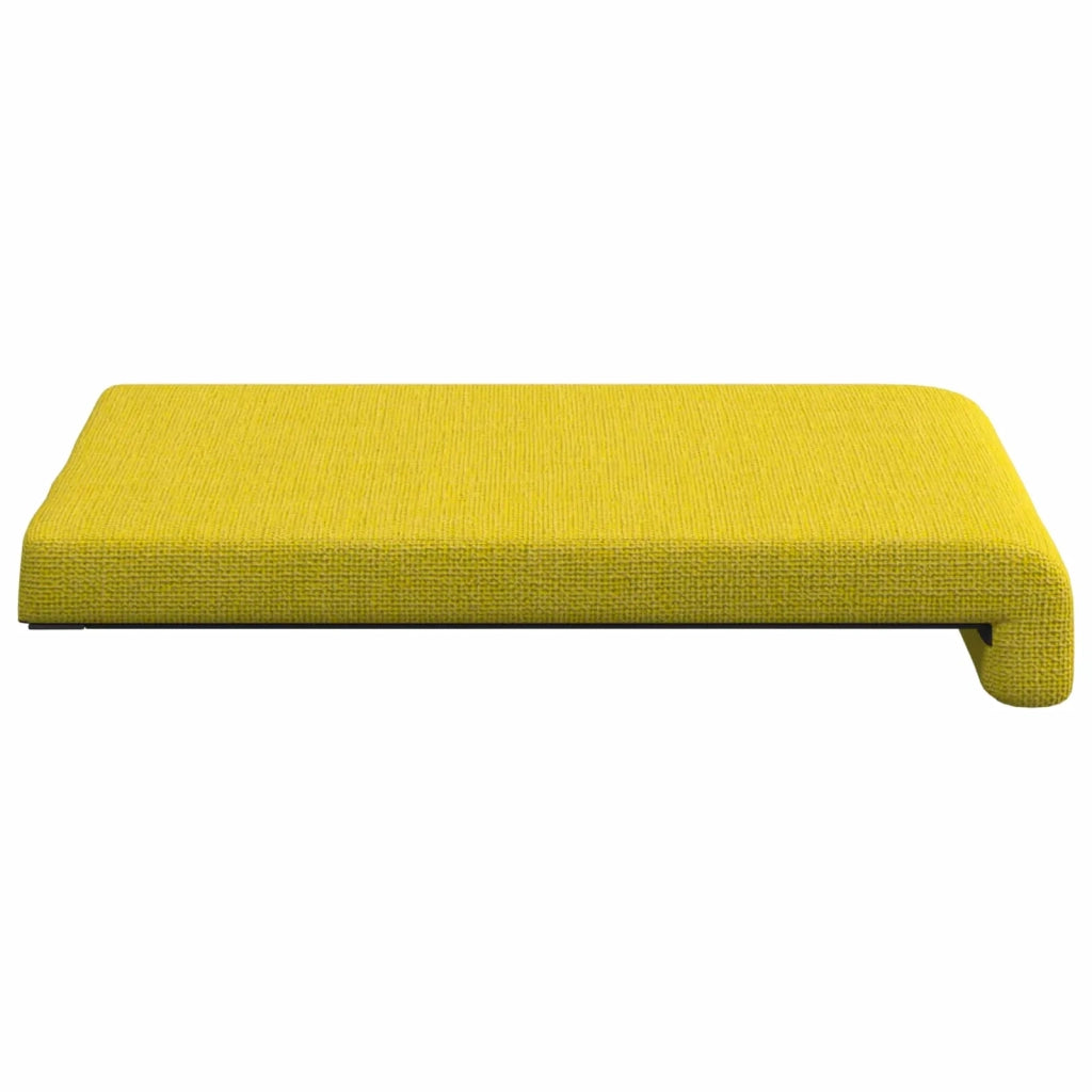 Cuscino per panchina 4 pcs Tessuto Giallo Chiaro 42043094