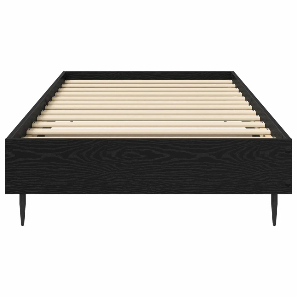 Struttura del letto Rovere Nero 80 x 200 cm 8009056