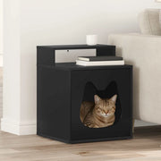 Casa per Gatti Nero 42,5 x 40 x 53,5 cm Legno multistrato