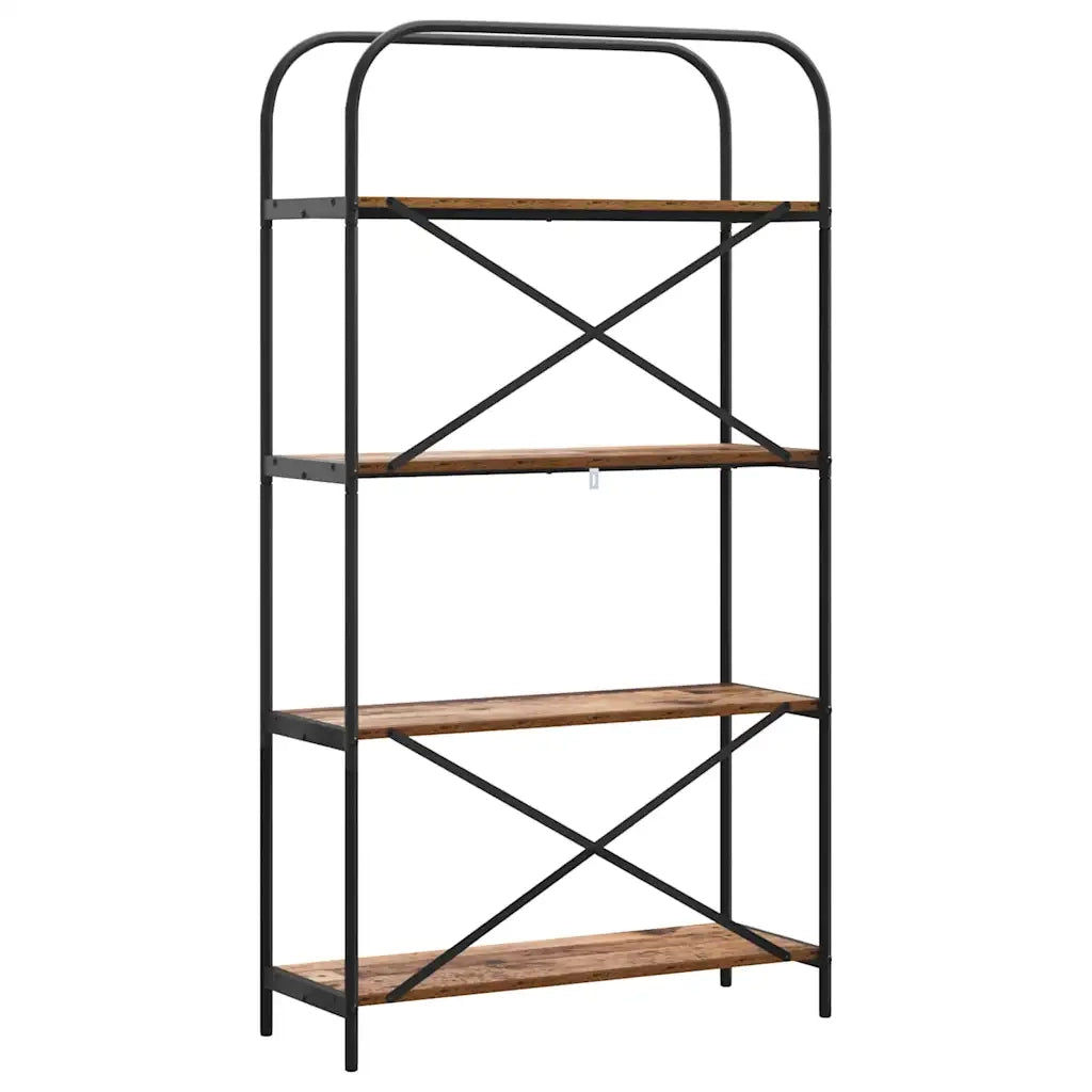 Libreria-Scaffale per Libri-Mobile di Stoccaggio Legno vecchio 80 x 30 x 146 cm Legno multistrato 985541