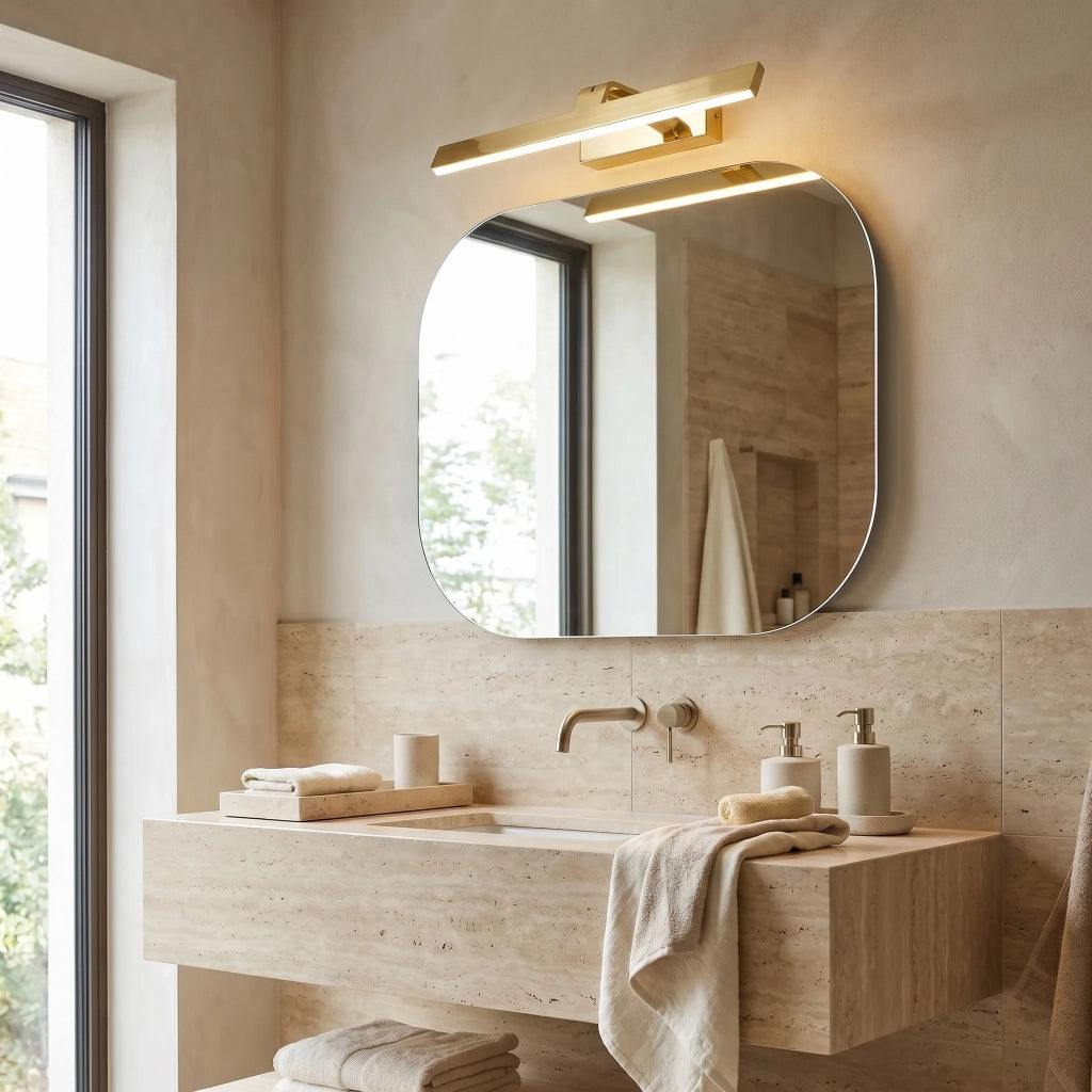 Applique Da Bagno Led Swe004-1w 43cm Gold
