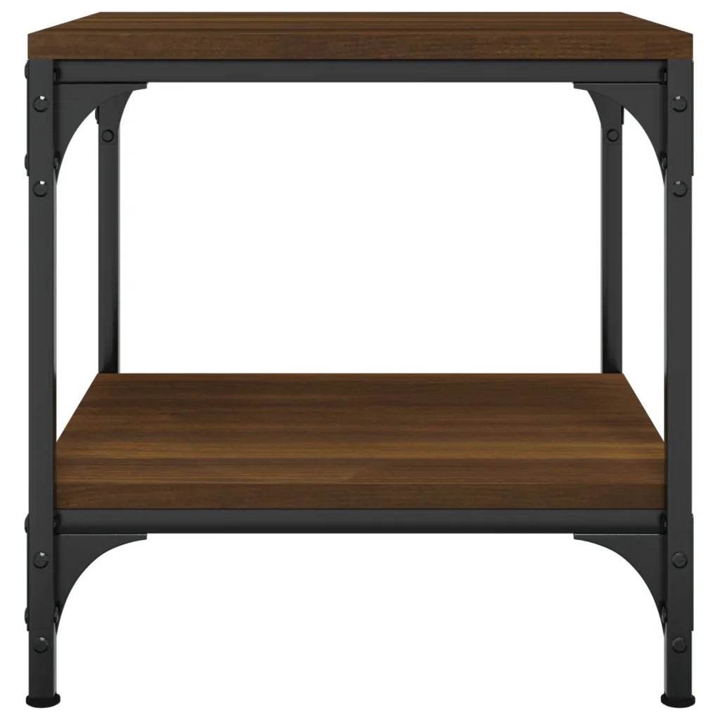 Tavolini 2pz Nerorovere marrone 40x40x40cm in Legno Multistrato