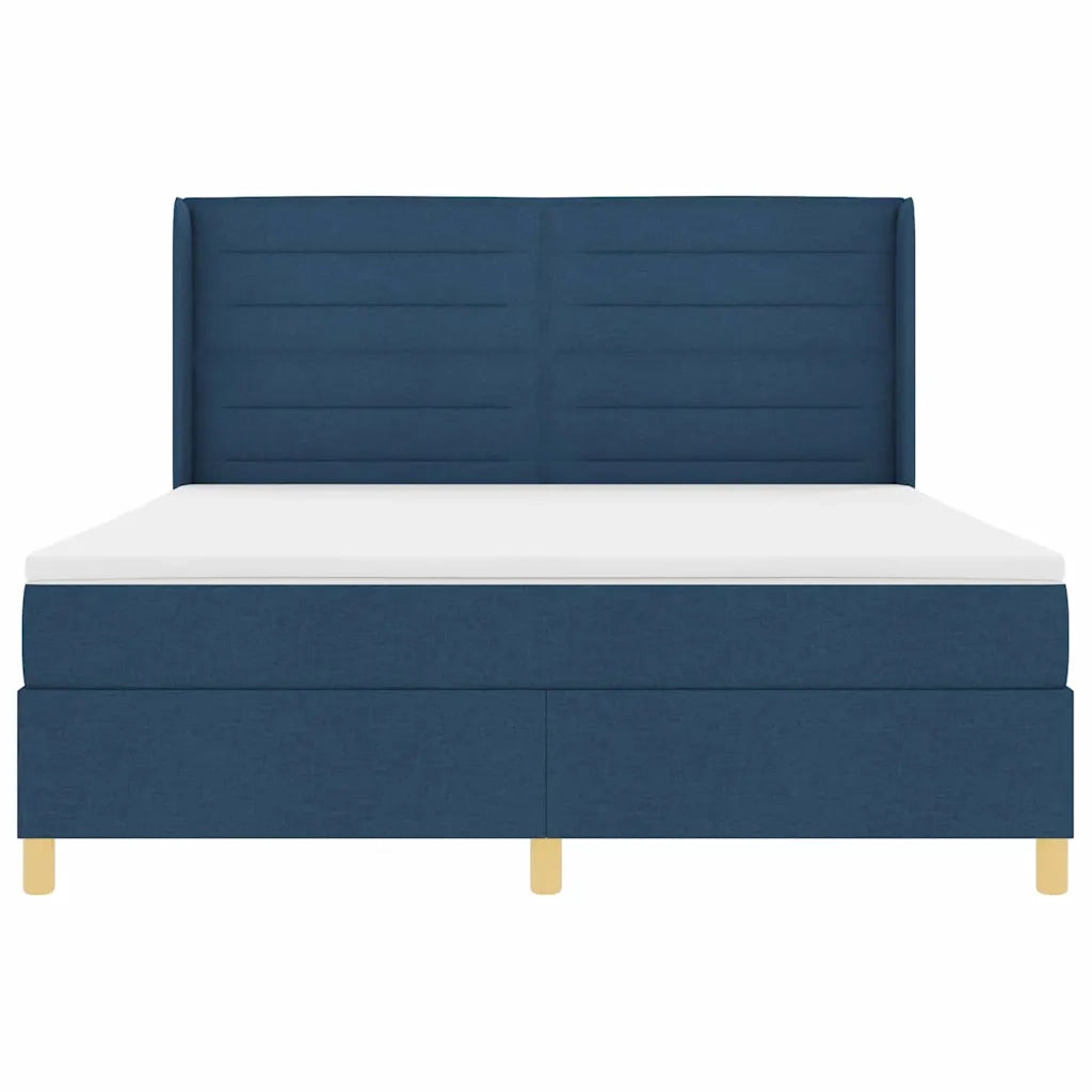 Letto a molle con materasso Blu 180 x 200 cm Tessuto 3341790