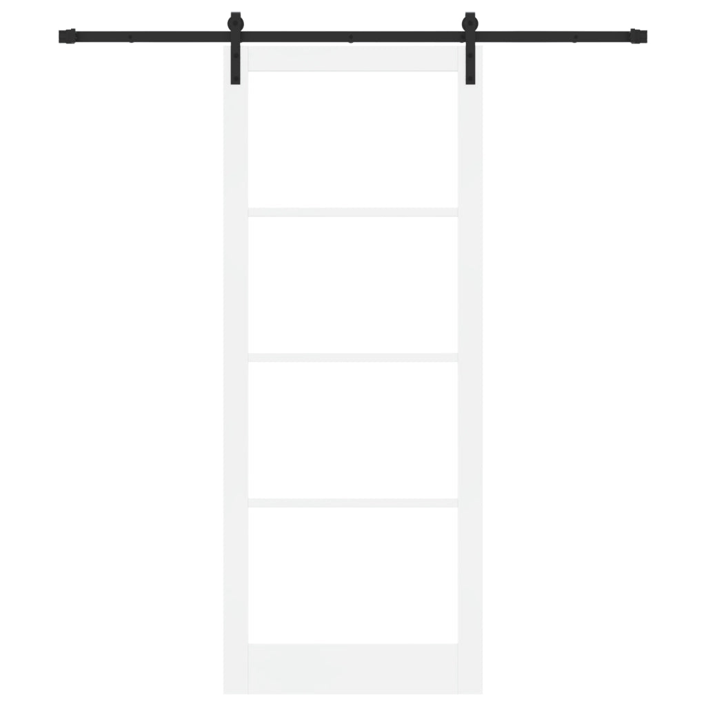 porta scorrevole  con accessori 'ORKDAL'bianco 93x232 cm