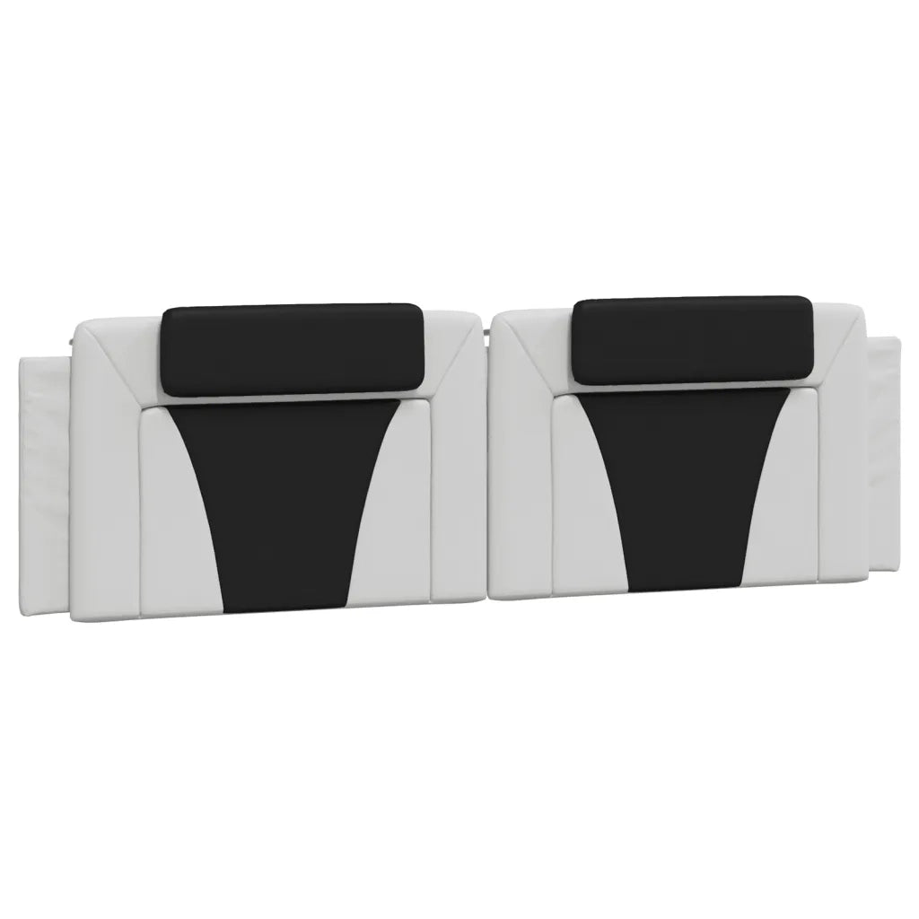 Cuscino Testiera Viana Bianco e Nero 180 cm in Similpelle CFW1934638