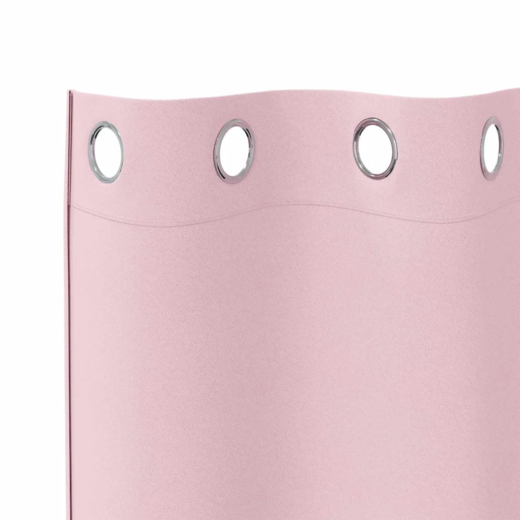 Tende Blackout con Anelli 2 pz Rosa baby 175 x 140 cm 4107409