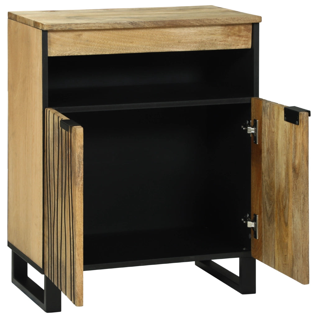 Mobile Bar 60x33.5x75 cm in Legno Massello di Mango