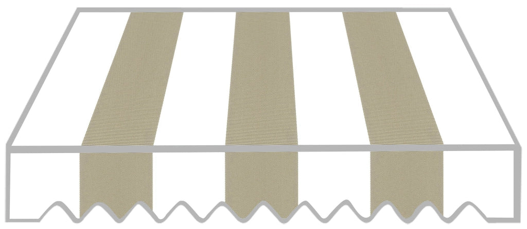 Tenda da Sole a Caduta 2x2,5m Tessuto in Poliestere Disegno P2004