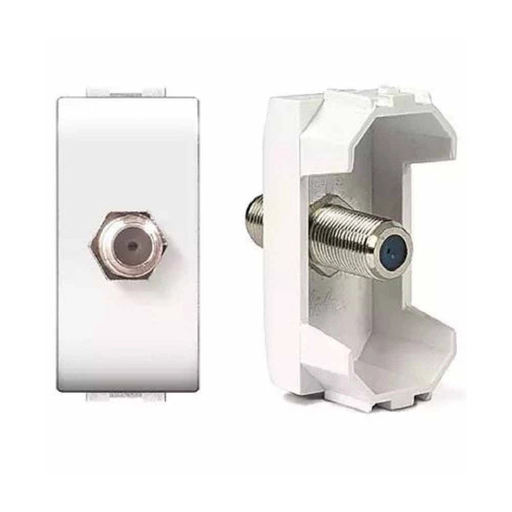 Trade Shop - Serie Living International Compatibile Apparecchi Di Comando Moduli Prese Interr -     Presa Tv Satellitare