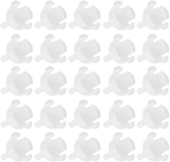 Balhouder per Chocolade 100 Stuks - Contenitore di Caramelle Transparente - Base per Fioriera DIY - Materiale Plastico Riciclabile - 4x3,8 cm - Disegno Transparente - Contenitore per Caramelle