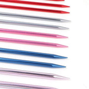 Set di Aghi per Maglia 15 pezzi - Aghi per Maglia Ruggini - Aghi per Maglia in Metallo - Lunghezza 35 cm - Diversi Diametri 2-12 mm - Adatto per Maglie/Sapone - Pennelli per Maglia