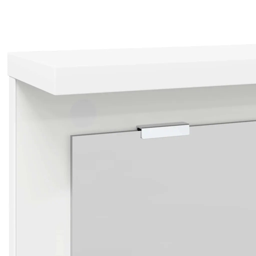 vidaXL Appendiabiti a muro Bianco 85 x 10 x 45 cm Legno multistrato