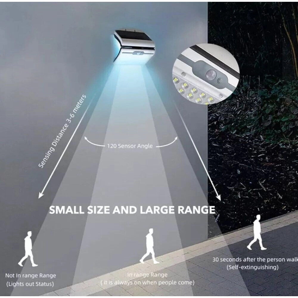 Trade Shop - Faro Energia Solare Led Faretto Esterno 20w Sensore Movimento Luce Ab-ta171 -