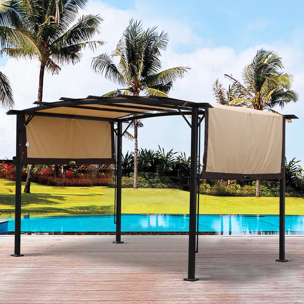 Copertura di Ricambio per Pergola ¨C MINIMAL ¨C Beige, Impermeabile, Anti-UV, 12x9ft