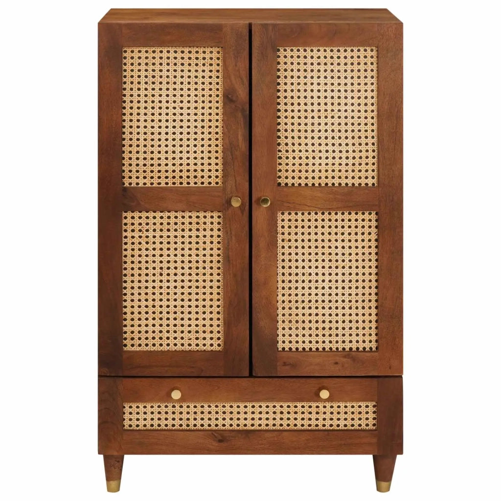 Mobile Alto Marrone 60 x 33,5 x 100 cm Legno di mango massello 4018910