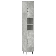 Armadio da Bagno con Ripiano Aperto HAARLEM Grigio Cemento 896818
