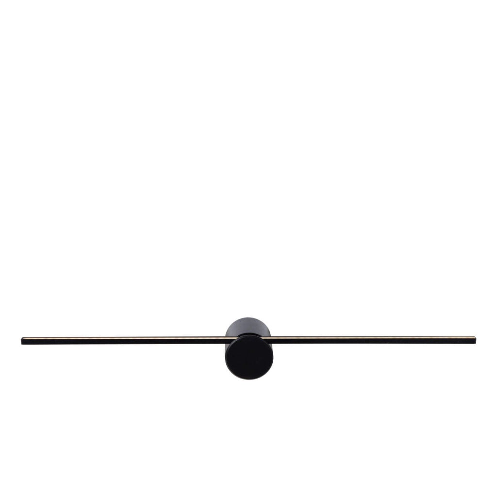 Applique Lucide Mizar LED 6W 2700K nera 60cm alluminio IP44