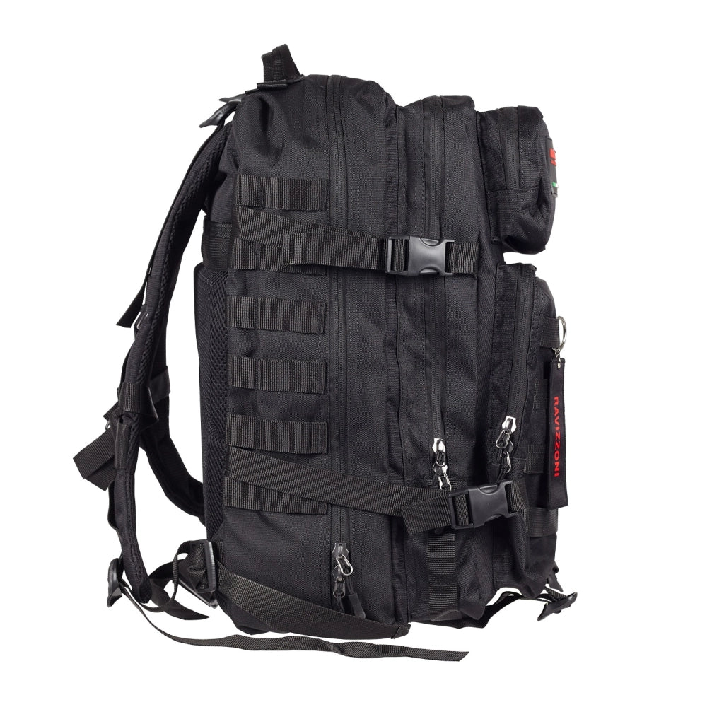 Zaino multiuso da viaggio tempo libero, leggero 30x26x50cm Muntain poliestere nero