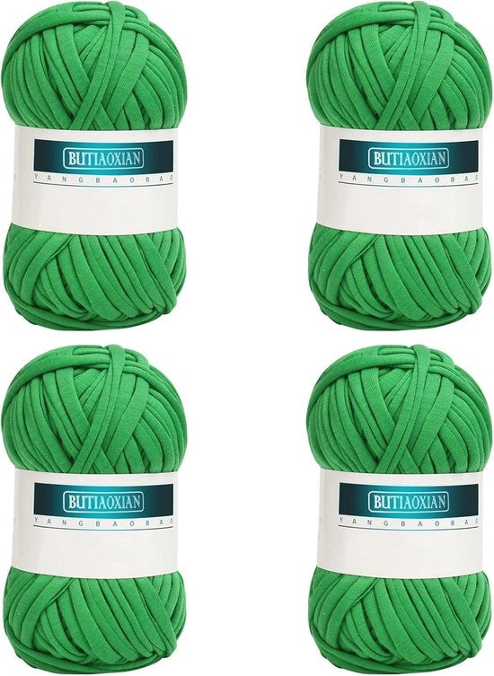 Set di Filati in Cotone Grosso da 4 - 100g per Rotolo per Maglia e Punti in Croce - Ideale per Progetti DIY, Coperte, Borse e Altro