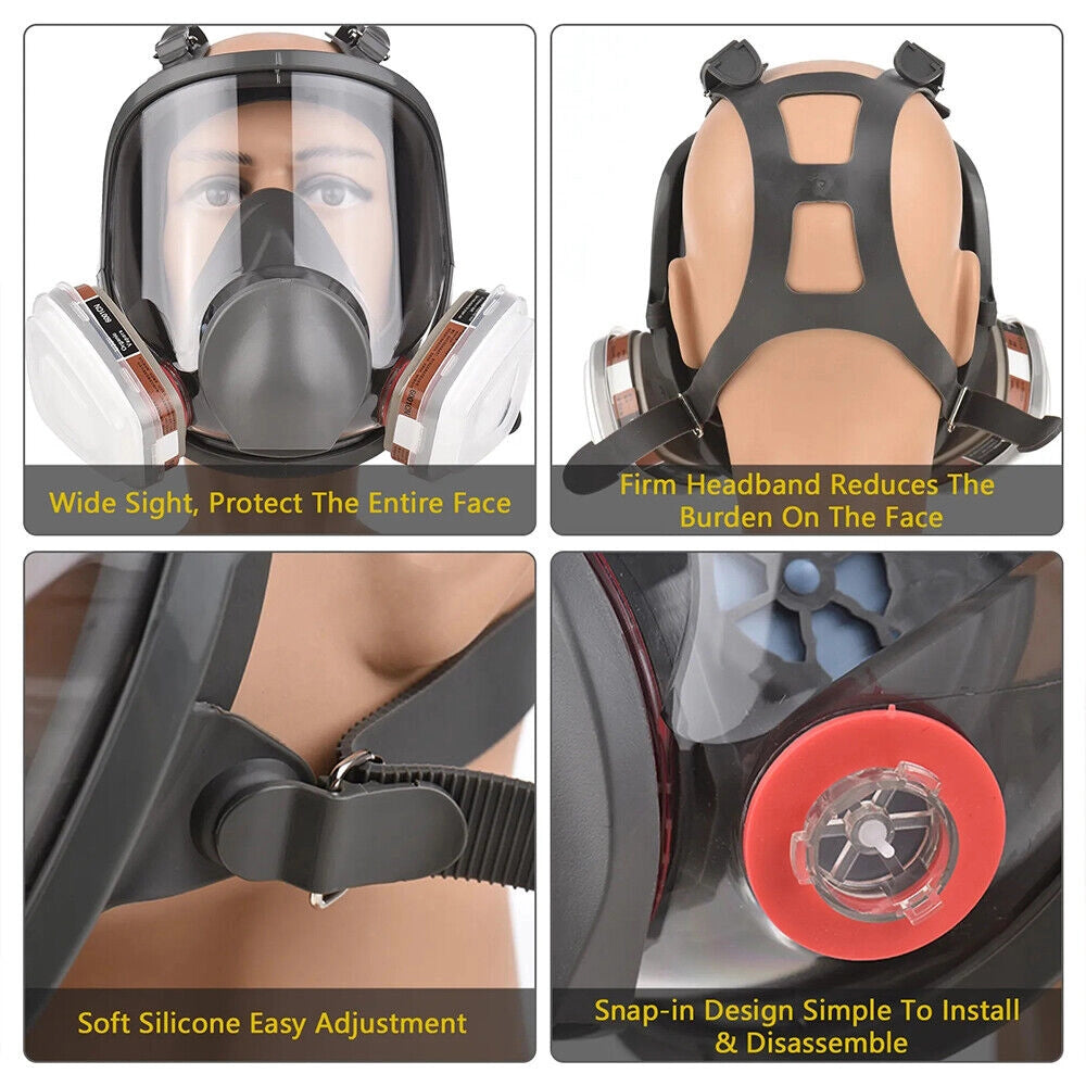 Maschera Antigas Facciale Completo 15-in-1 ¨C Xylo ¨C Protezione Respiratoria Chimica 95%
