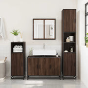 Mobile Lavabo Bagno Rovere Marrone 90x33x60cm Legno Multistrato 849273
