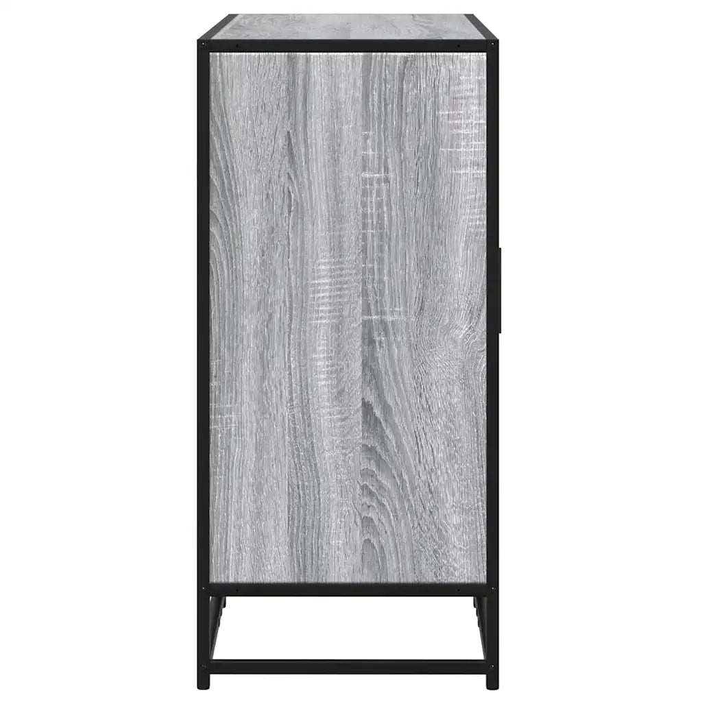 Credenza Grigio Sonoma 92x35x76 cm in Legno Multistrato 849022