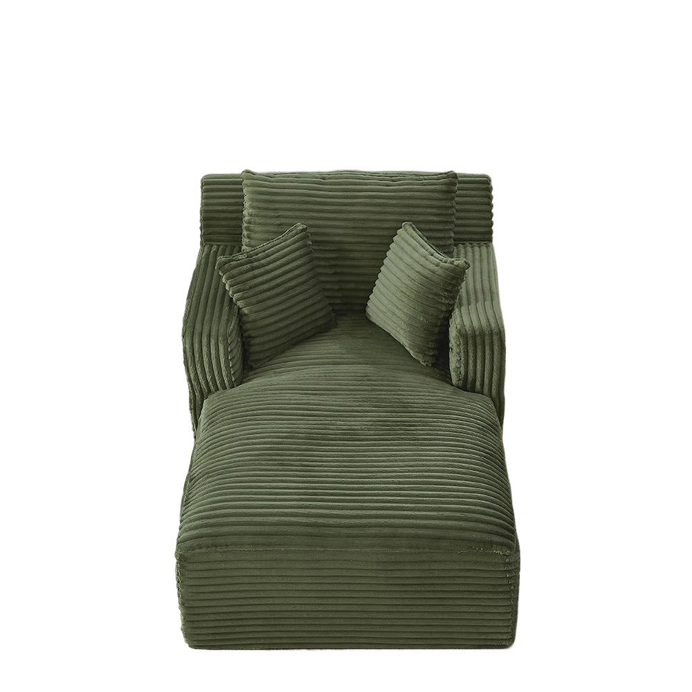 Divano letto in velluto costato - Xylo - Convertibile in chaise longue
