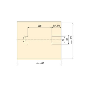 Porta Pantaloni Estraibile per Armadio in Acciaio Emuca Grigio Pietra