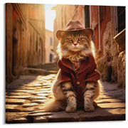 Poster su Tela Animali Cartoon 60x60cm - Decorazione Casa Moderna XFUHB