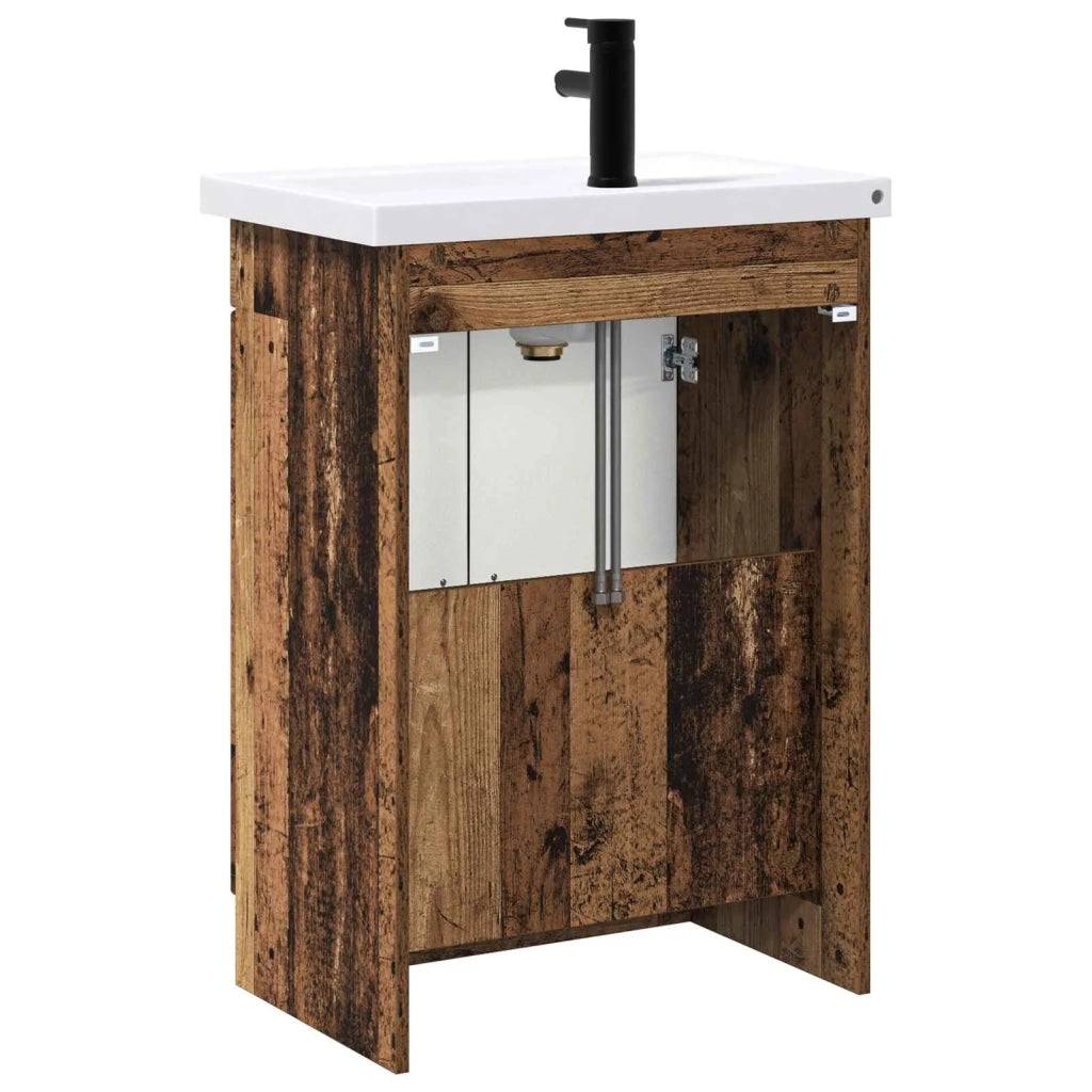 Set di mobili per il bagno Legno antico 78,5 x 37,5 x 81 cm 3404202