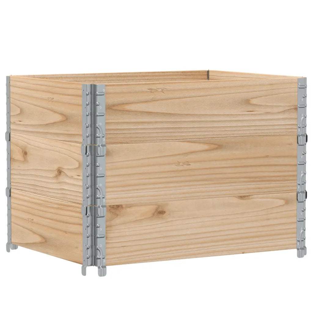 vidaXL Fioriera da Giardino 80x60 cm in Legno Massello di Pino