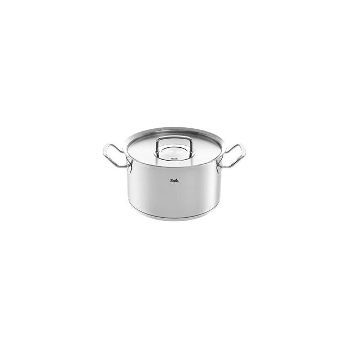 Fissler 084-128-24-000-0 Original Profi Collection Pentola in acciaio inox 6.3 L 24 cm con coperchio in metallo fondo adatto a tutti i piani cottura inclusa induzione colore Argento