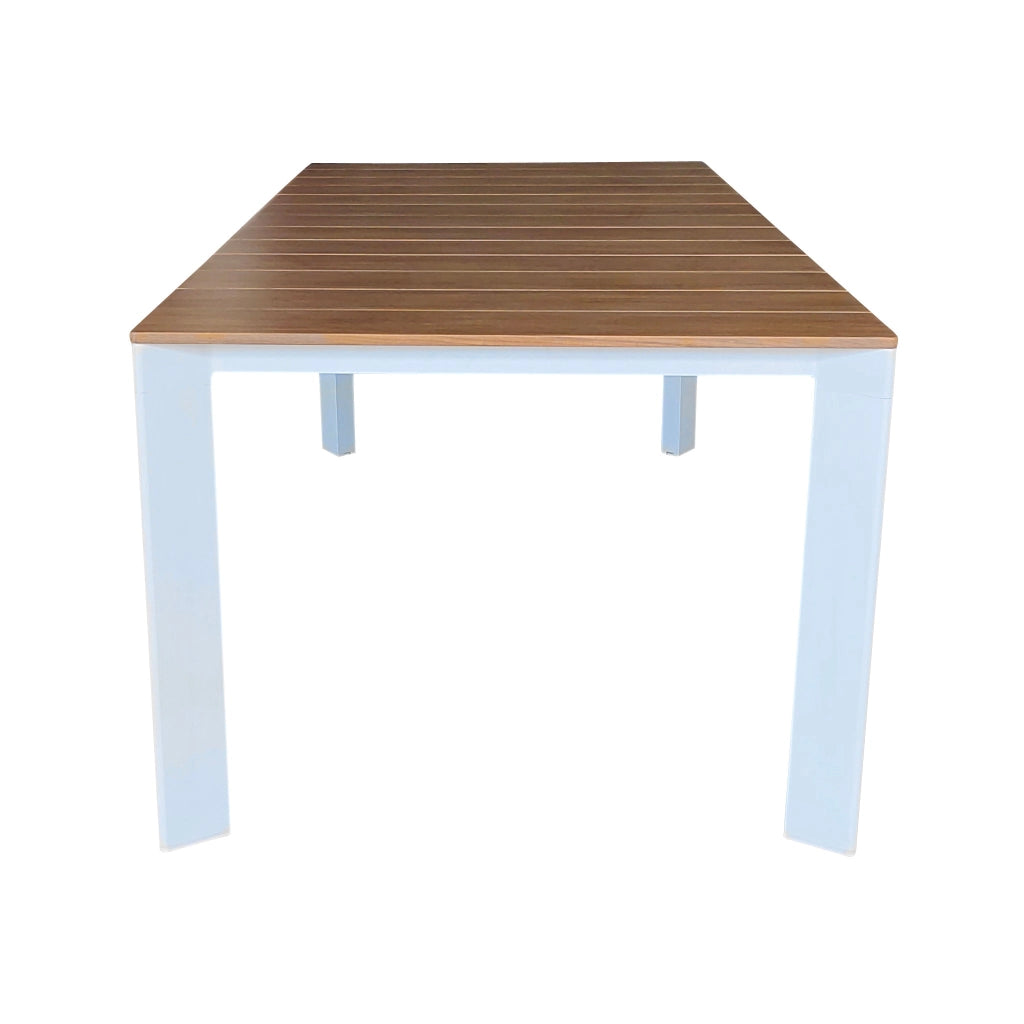 Tavolo da giardino allungabile piano effetto legno 215-280x100 cm - DEUS