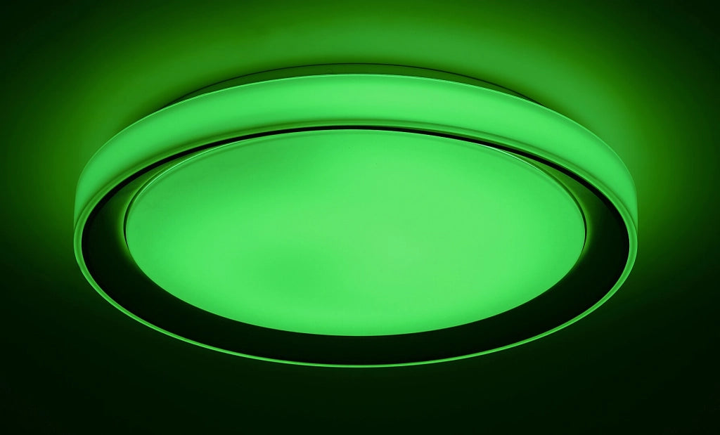 Plafoniera LED RGB WiFi Rabalux Everest 51cm 40W cromo
