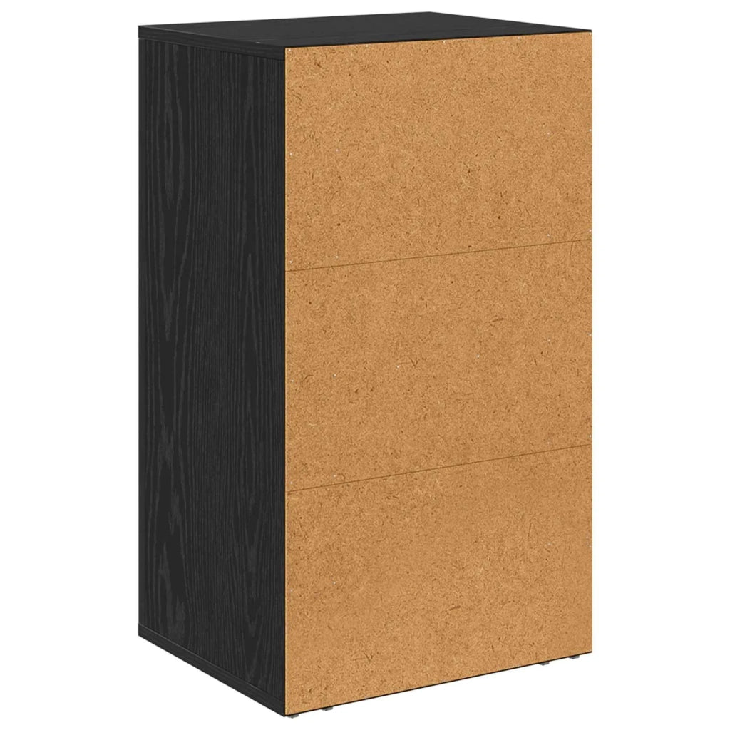 Credenza | Madia | Buffet da pranzo | Armadio da pranzo Rovere Nero 40 x 33 x 70 cm Legno multistrato