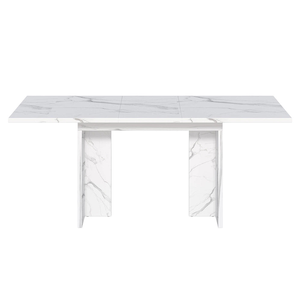 Tavolo Allungabile Xylo 140/180x80cm - Marmo Bianco