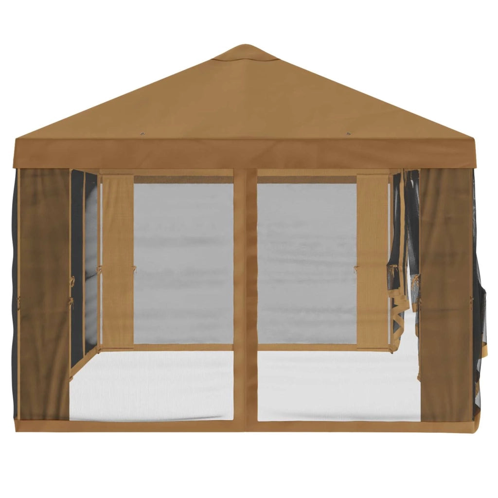 Copertura Gazebo con Pareti Laterali 6 x 3 m Beige Poliestere 900410