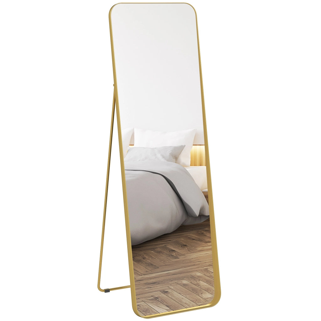 Specchio a Pieno Corpo ¨C zephmum ¨C Cornice Oro, 160x50 cm