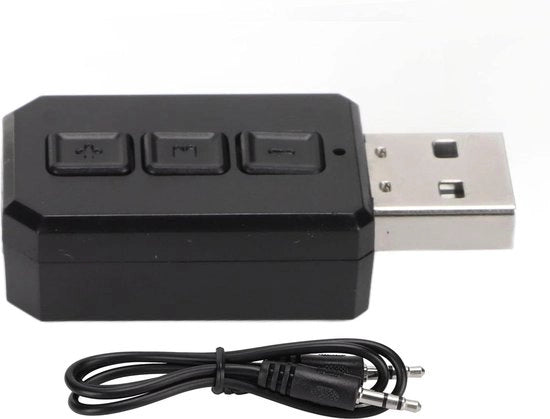 Adattatore USB Bluetooth 2-in-1 ricevitore wireless per desktop, laptop, TV e console giochi.