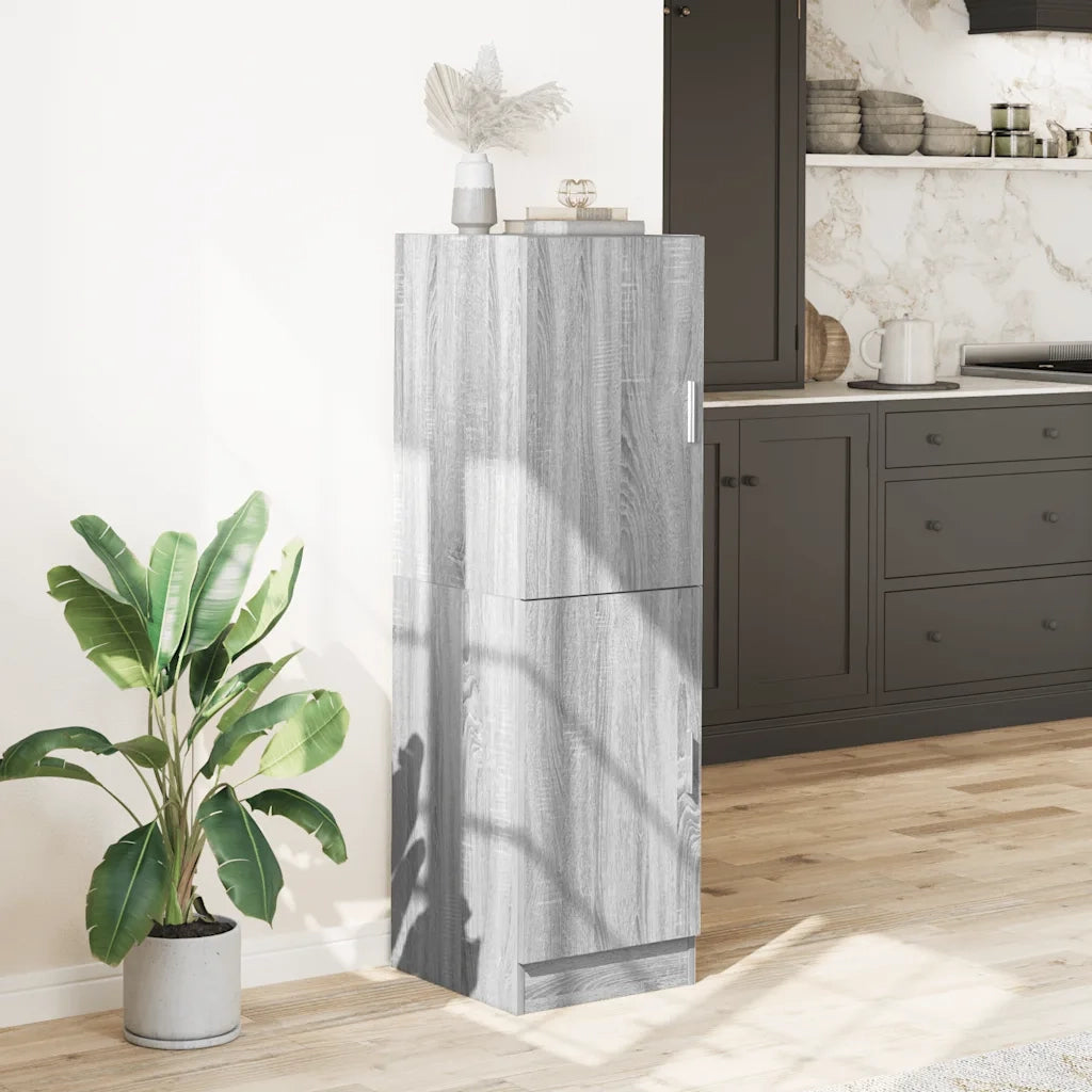 Armadietto Cucina Grigio Sonoma 38x41,5x131,5 cm in Legno 860117