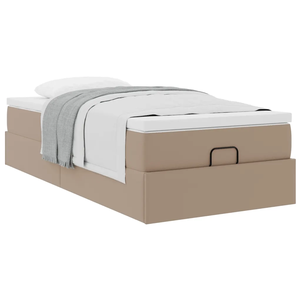 Struttura Letto Pouf con Materasso 80x200 cm Similpelle 3311010