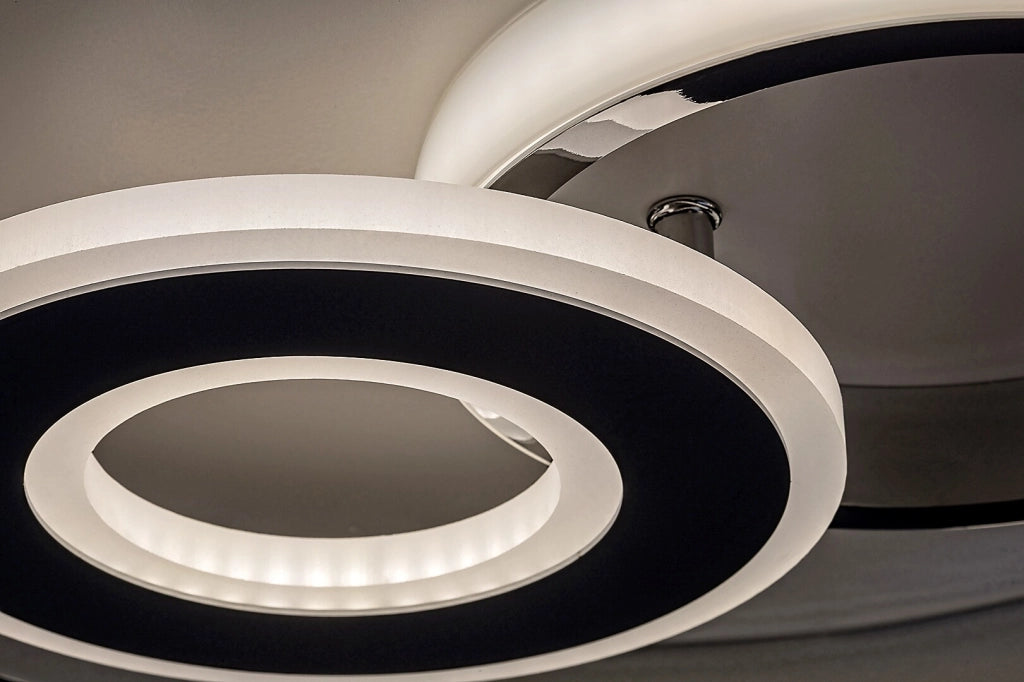 Plafoniera LED tonda 40cm 40W cromo Rabalux Celinda