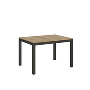 Tavolo allungabile 90x120/380 cm Everyday Evolution telaio Antracite - Quercia Natura