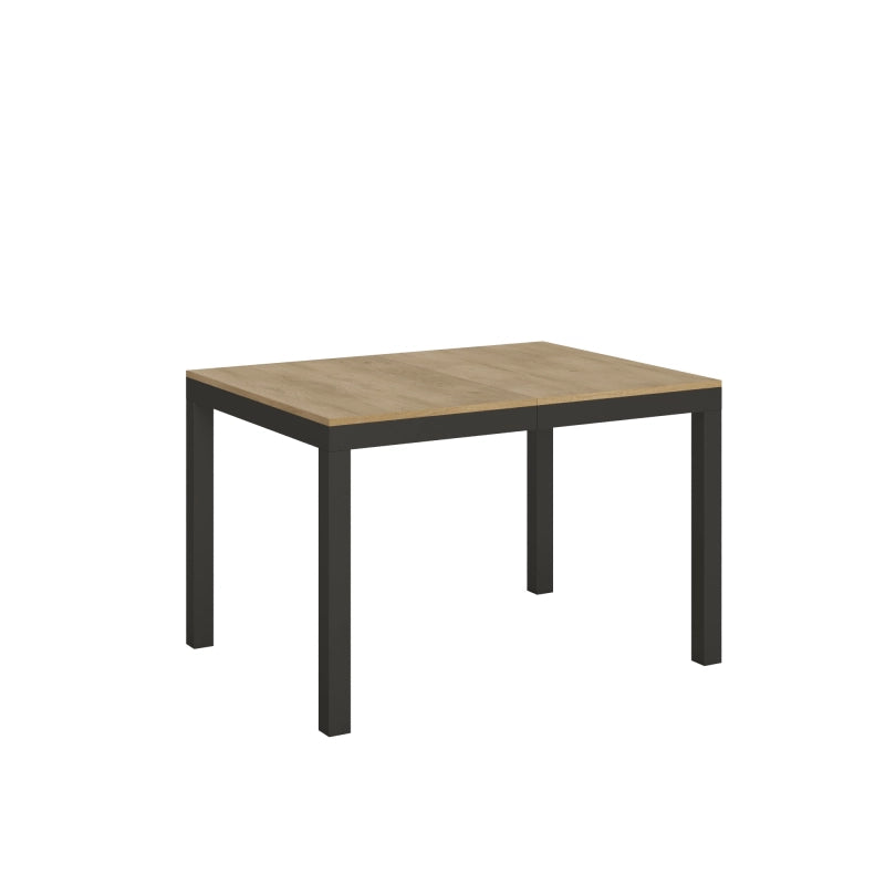 Tavolo allungabile 90x120/380 cm Everyday Evolution telaio Antracite - Quercia Natura