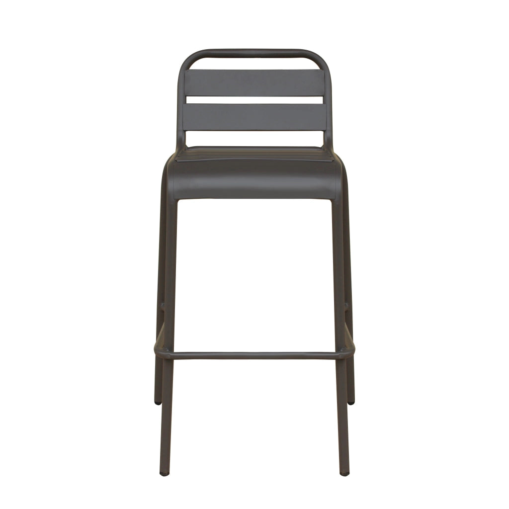 Sgabello da Giardino Impilabile in Acciaio cm 50x51x95 - STU