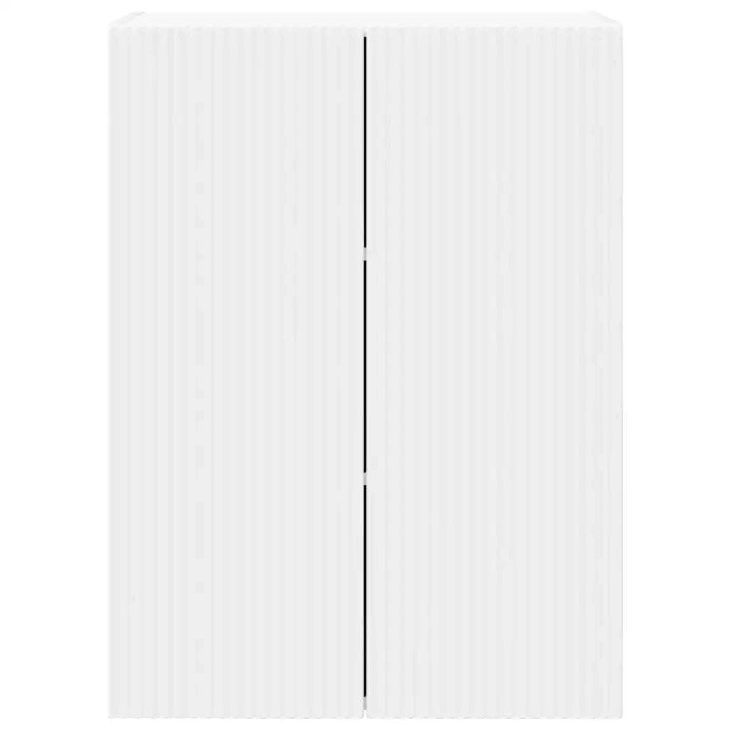 Mobile TV da parete-Mobile TV a Muro-Credenza TV Bianco 59,5 x 31 x 80 cm Legno multistrato