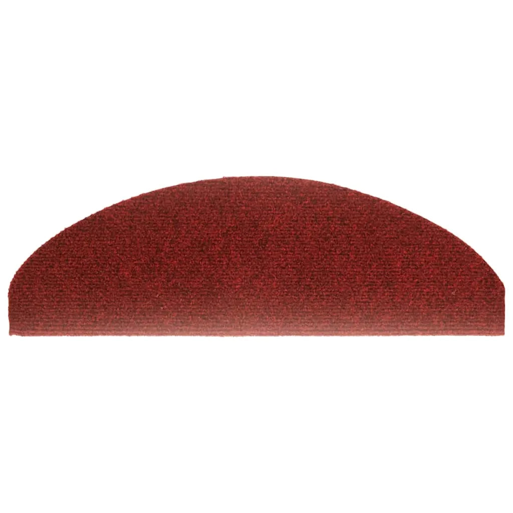 Tappetini Autoadesivi per Scale 15 pz 65x21x4 cm Rosso 132700