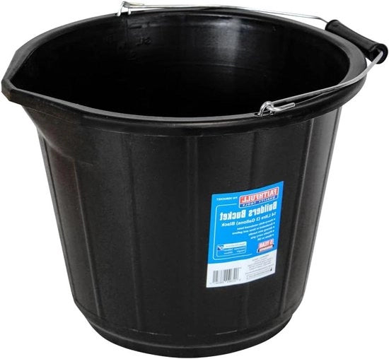 Emme da 14 litri (3 Galloni) nera per costruttori con FAI3GBUCKET