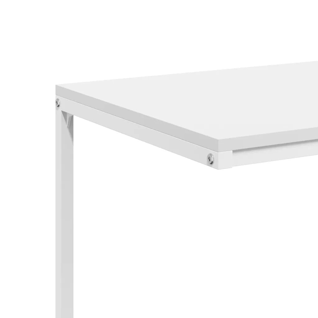 Tavolino da Salotto Bianco 55x35x66 cm in Legno Multistrato cod mxl 58821